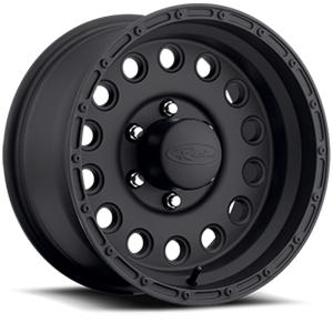 Raceline 887B Rock Crusher 16x10in / 8x170 BP / -24mm Offset / 130.81mm Bore - Satin Black Wheel