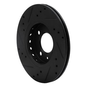 R1 09-17 Volkswagen SAVEIRO (Mexico) Front Right Drilled & Slotted Black Brake Rotor