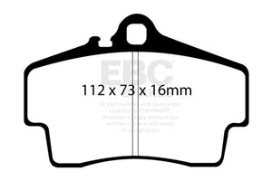 EBC Racing 97-02 Porsche 911 (996) RP-1 Race Rear Brake Pads