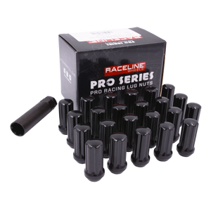 Raceline 14x1.50mm XL Spline Black Lug Nuts (23 Pack)