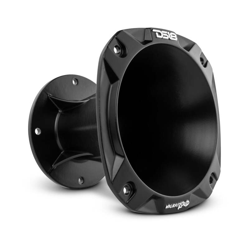 DS18 2in Bolt-On Throat 35 Degree 4.84in Depth Black Aluminum
