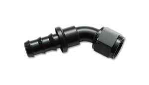 Vibrant -4AN Push-On 150 Degree Hose End Fitting
