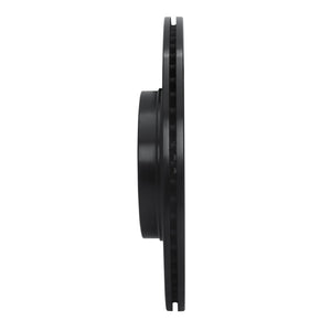 R1 04-11 Mazda RX-8 Rear Left Drilled & Slotted Black Brake Rotor