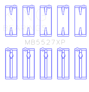 King Engine Bearings Toyota 4AGE/4AGZE 16V 1.6L Performance Main Bearing Set - Size STD