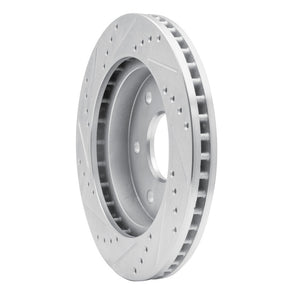 R1 86-95 Dodge Raider Front Right Drilled & Slotted Silver Brake Rotor