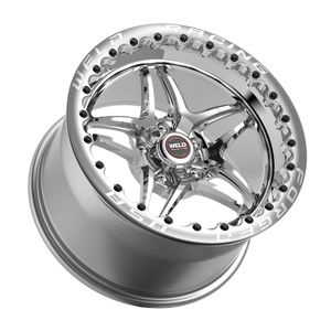 Weld S81 Beadlock 17x10/5x114.3/8 BS/3.18 HB-Polished Center-Polished Shell-Black SBL MT Wheel