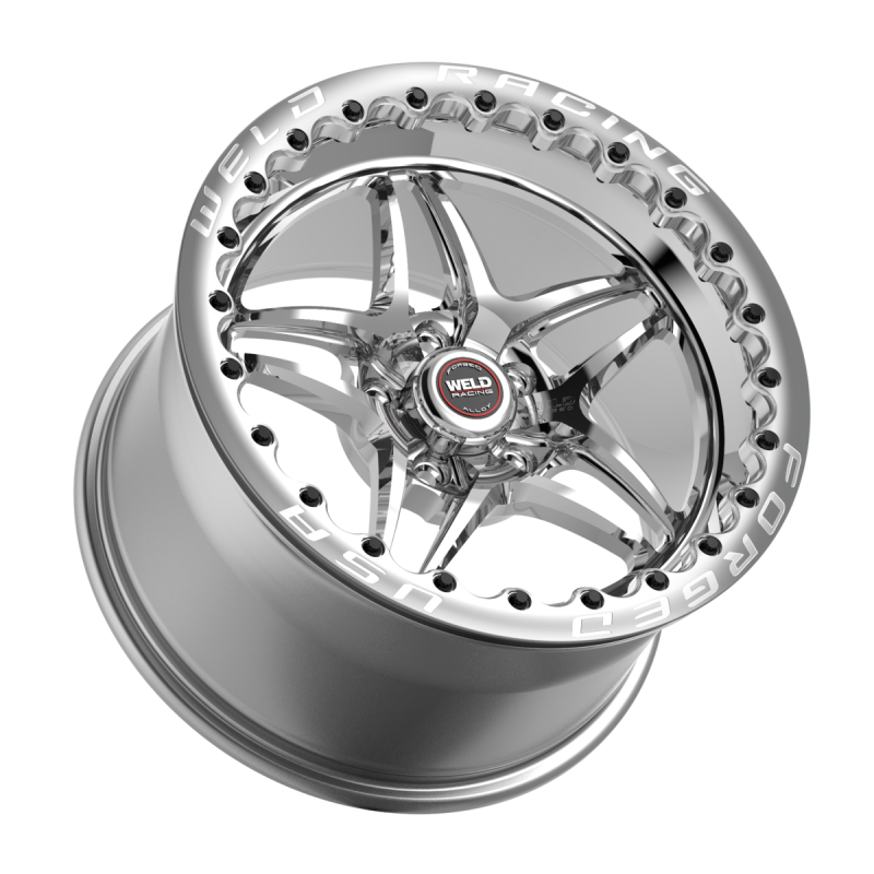 Weld S81 Beadlock 17x10/5x114.3/8 BS/3.18 HB-Polished Center-Polished Shell-Black SBL MT Wheel