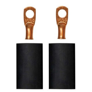 Moroso 5/16in Dia Stud 8 GA Wire Crimp/Solder Battery Cable Terminal Kit (2 Pack)
