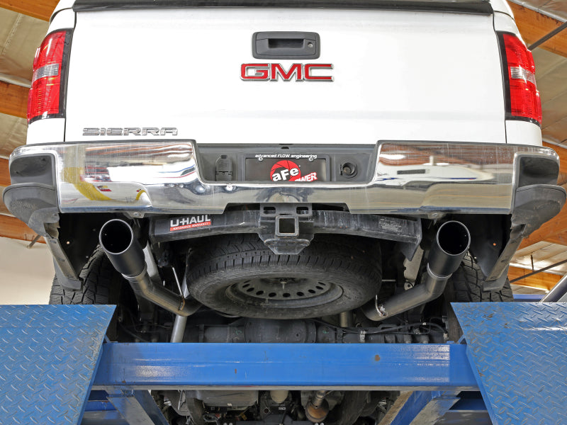aFe Apollo GT Series Cat-Back Exhaust GM Trucks 09-18 V6-4.3L/V8-4.8/5.3L-Dual Rear Exit Polish Tips