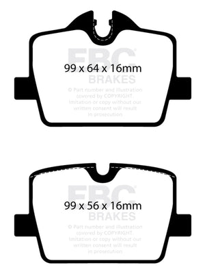 EBC 2019+ BMW Z4 G29 2.0T Ultimax Rear Brake Pads