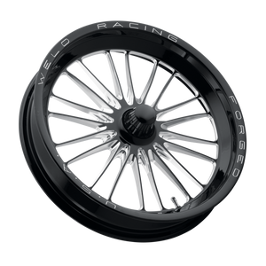 Weld RPM Frontrunner 17x2.15 / Anglia Spindle / 0 BS - Gloss Black Milled - Non-BL Wheel
