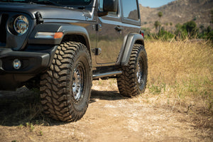 DV8 Offroad 2018+ Jeep Wrangler JL 2-Door Bolt-On OE Plus Side Steps