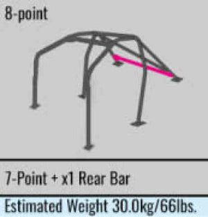 Cusco Safety21 8-Point Around Dash Roll Cage Honda Civic EK9 (Non-Sun Roof Only)