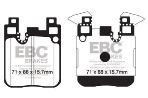 EBC Racing 2012+ BMW 1 Series (F) RP-1 Race Rear Brake Pads