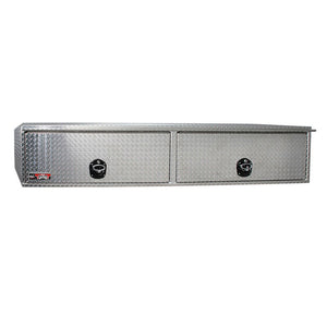 Westin/Brute HD Top Sider 13in x 88in w/flip up Doors - Aluminum