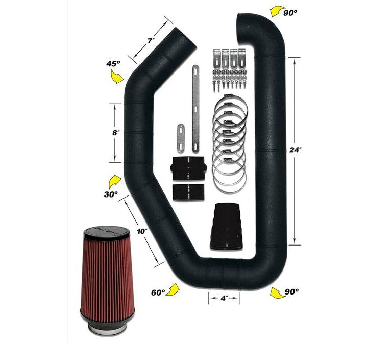 Airaid U-Build-It - Universal 3.5in Master Kit I w/700-452 (6in) Filter
