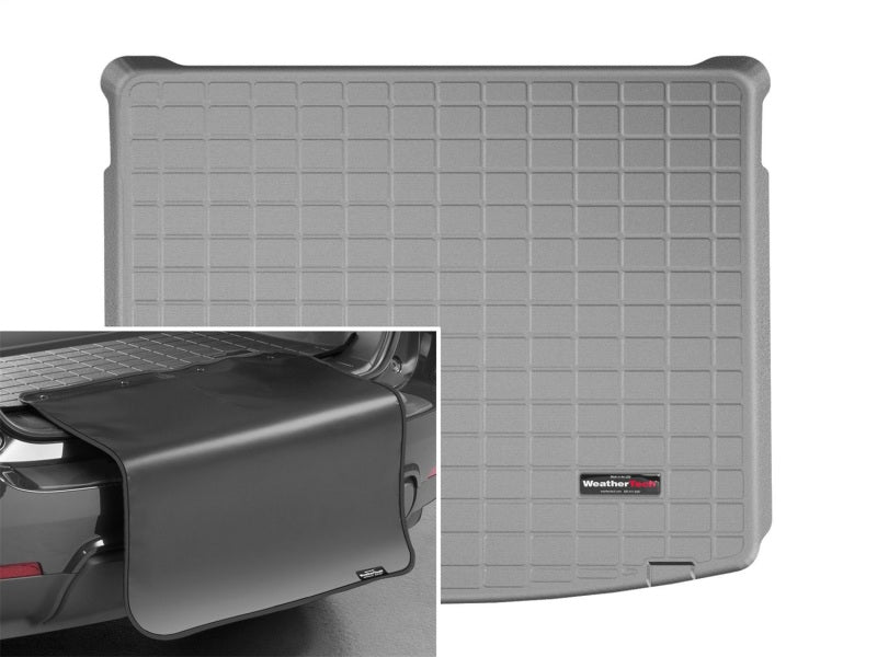 WeatherTech 17+ Jeep Compass Cargo Liners w/ Bumper Protector - Grey (Cargo Tray in Lowest Position)