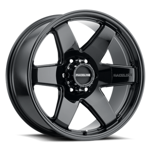 Raceline 942B Addict 18x8in / 5x114.3 BP / 35mm Offset / 72.62mm Bore - Gloss Black Wheel