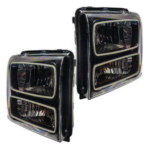 Oracle 05-07 Ford F-250/350 SMD HL - Black - ColorSHIFT w/o Controller