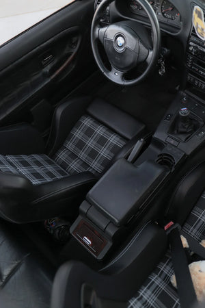 BRAUM Racing ELITE-S Series Sport Reclinable Seats - Priced Per Pair BLack Leatherette / Grey Plaid