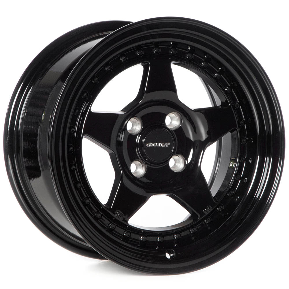 Circuit Performance CP26 Full Gloss Black 4x100 | 15x8 | +25mm / 5.48