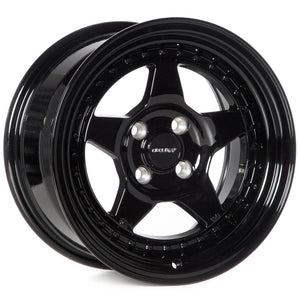 Circuit Performance CP26 Full Gloss Black 4x100 | 15x8 | +25mm / 5.48