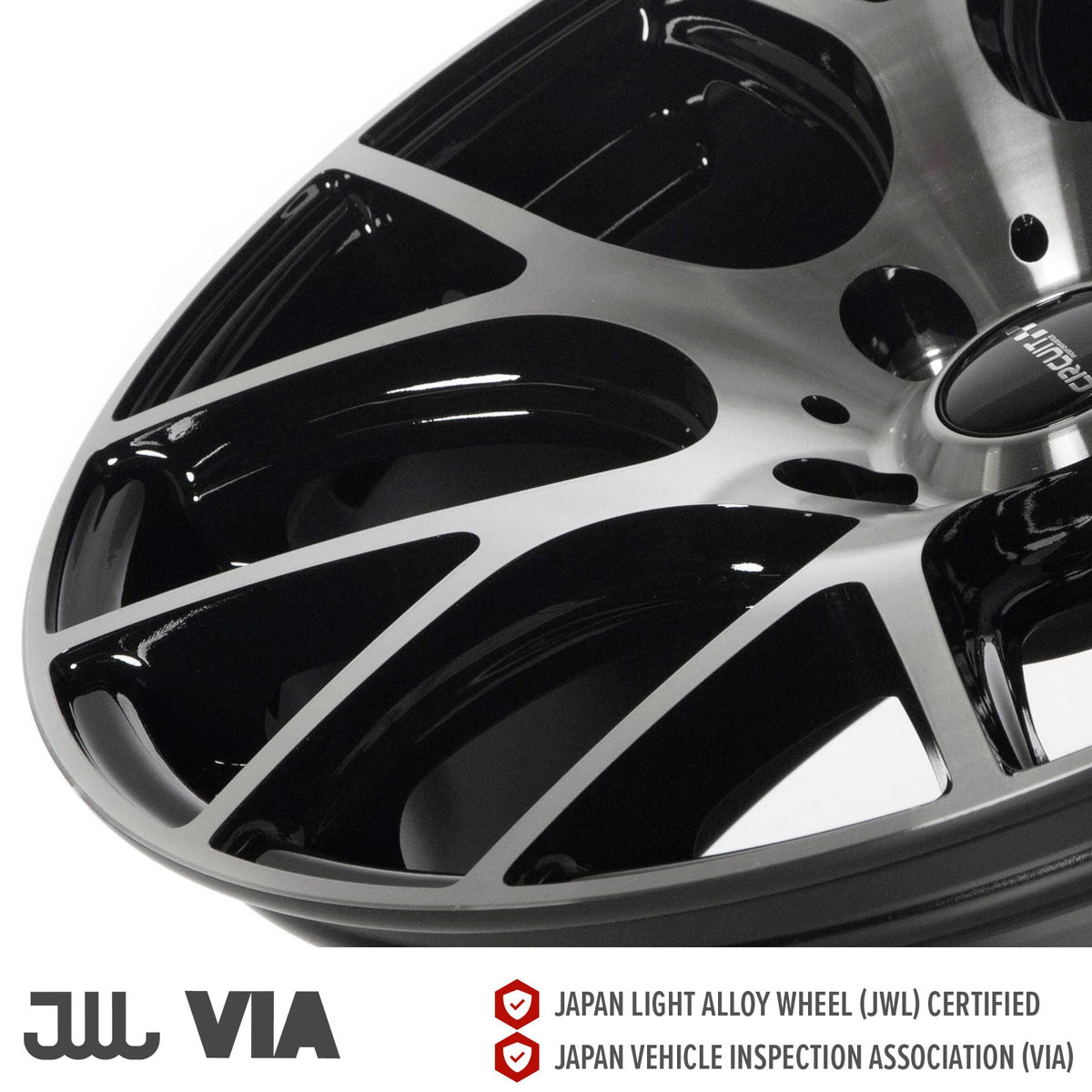 Circuit Performance CP31 Gloss Black/Machined 5x114.3 | 18x8 | +40mm / 6.07
