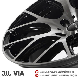 Circuit Performance CP31 Gloss Black/Machined 5x114.3 | 18x8 | +40mm / 6.07