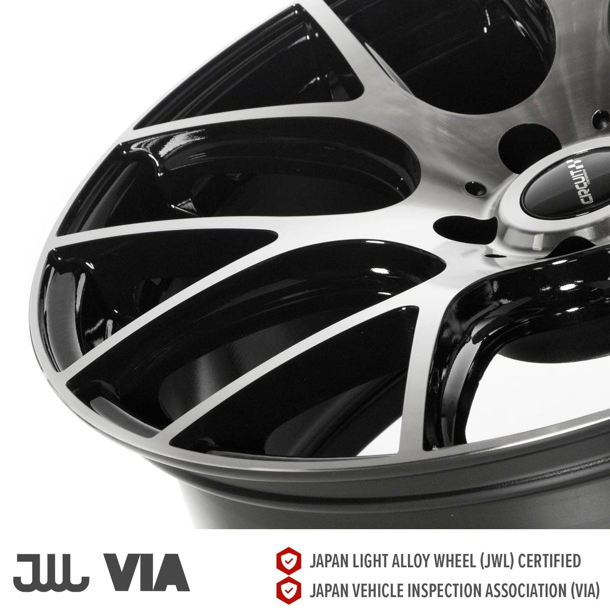 Circuit Performance CP31 Gloss Black/Machined 5x114.3 | 19x8.5 | +35mm / 6.13