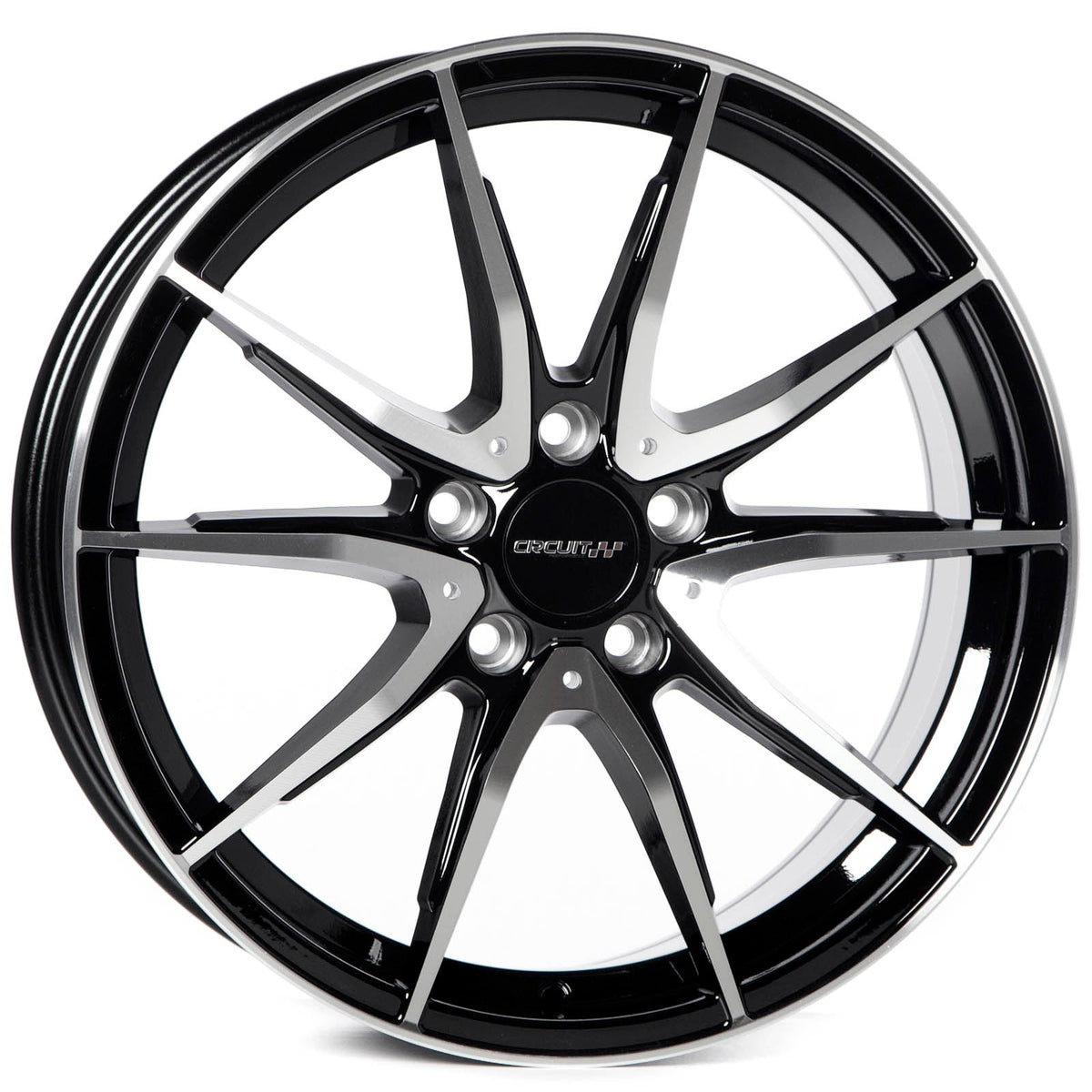 Circuit Performance CP35 Gloss Black/Machined 5x112 | 18x8 | +40mm / 6.07