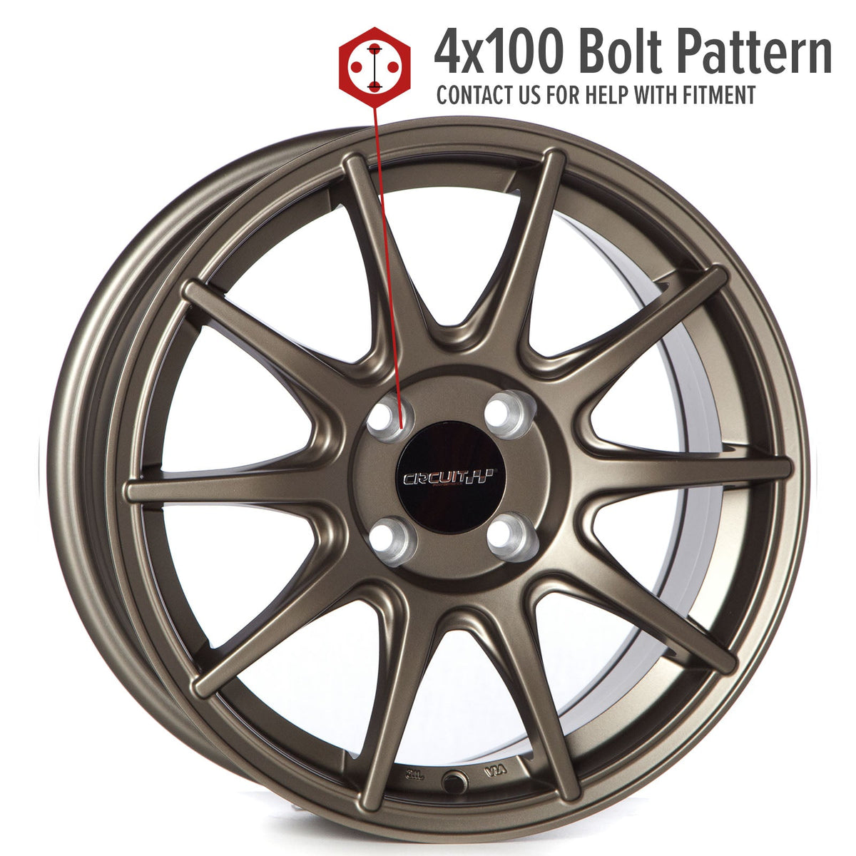 Circuit Performance CP41 Matte Bronze 4x100 | 15x7 | +35mm / 5.38