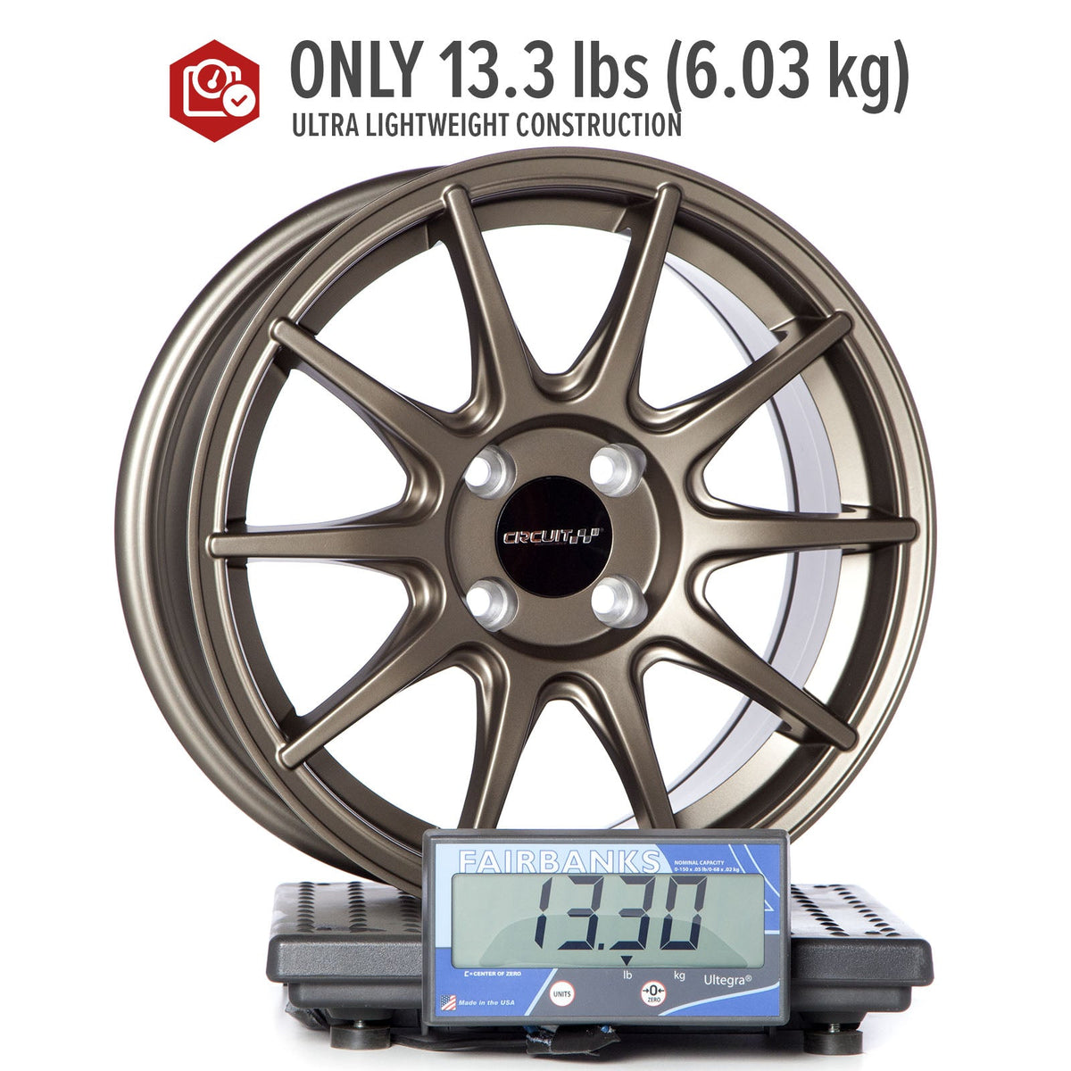 Circuit Performance CP41 Matte Bronze 4x100 | 15x7 | +35mm / 5.38