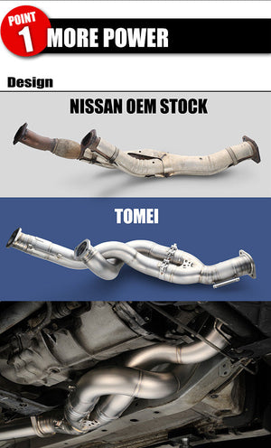 TOMEI FULL TITANIUM FRONT PIPE EXPREME Ti GT-R RB26DETT