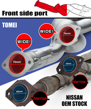 TOMEI FULL TITANIUM FRONT PIPE EXPREME Ti GT-R RB26DETT