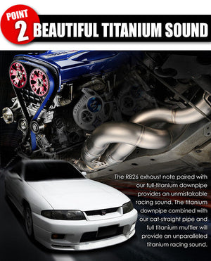 TOMEI FULL TITANIUM FRONT PIPE EXPREME Ti GT-R RB26DETT
