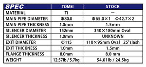 TOMEI FULL TITANIUM MUFFLER EXPREME Ti 370Z TYPE-R (SINGLE)