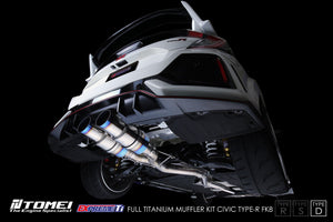 TOMEI FULL TITANIUM MUFFLER EXPREME Ti CIVIC TYPE-R FK8 TYPE-D (DUAL)