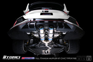 TOMEI FULL TITANIUM MUFFLER EXPREME Ti CIVIC TYPE-R FK8 TYPE-D (DUAL)