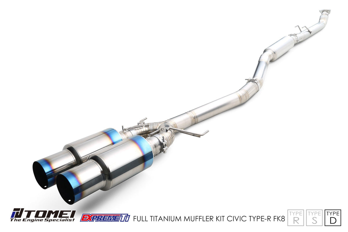 TOMEI FULL TITANIUM MUFFLER EXPREME Ti CIVIC TYPE-R FK8 TYPE-D (DUAL)