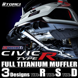TOMEI FULL TITANIUM MUFFLER EXPREME Ti CIVIC TYPE-R FK8 TYPE-D (DUAL)