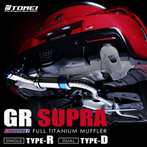 TOMEI FULL TITANIUM MUFFLER EXPREME Ti TOYOTA GR SUPRA 2020+ TYPE-R (SINGLE)