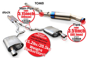 TOMEI FULL TITANIUM MUFFLER EXPREME Ti FORD MUSTANG 2015+ ECOBOOST S550 (SINGLE)