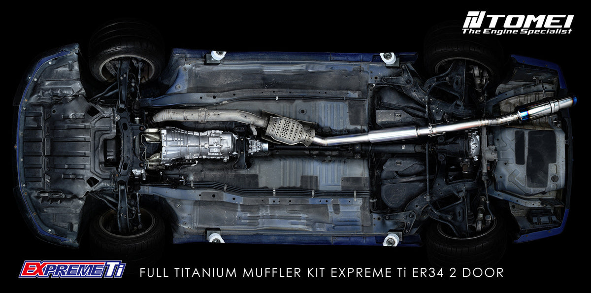 TOMEI FULL TITANIUM MUFFLER EXPREME Ti SKYLINE ER34 2 DOOR