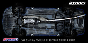 TOMEI FULL TITANIUM MUFFLER EXPREME Ti SKYLINE ER34 2 DOOR
