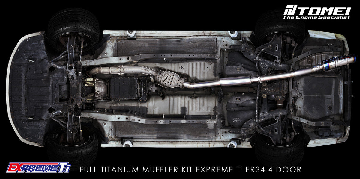 TOMEI FULL TITANIUM MUFFLER EXPREME Ti SKYLINE ER34 4 DOOR