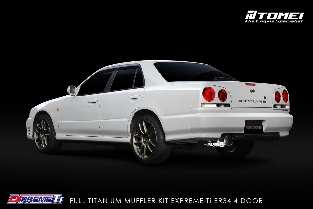 TOMEI FULL TITANIUM MUFFLER EXPREME Ti SKYLINE ER34 4 DOOR