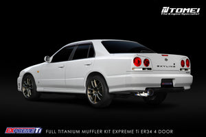 TOMEI FULL TITANIUM MUFFLER EXPREME Ti SKYLINE ER34 4 DOOR