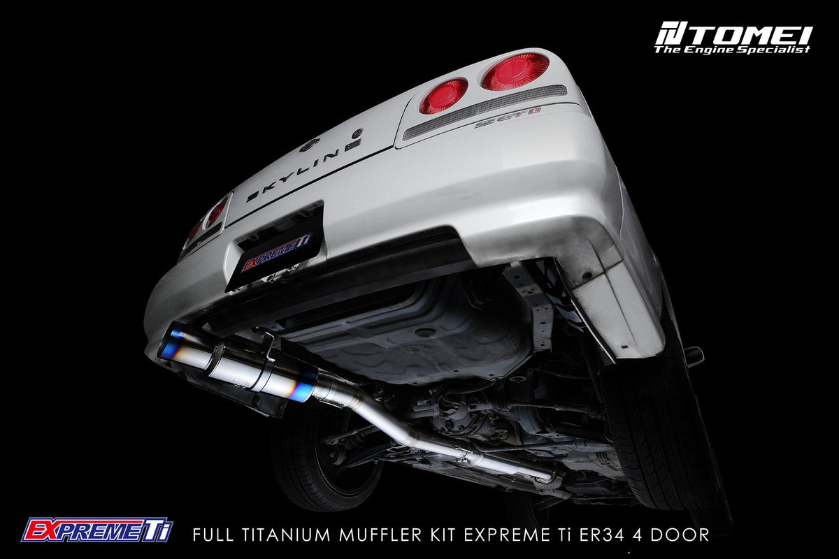TOMEI FULL TITANIUM MUFFLER EXPREME Ti SKYLINE ER34 4 DOOR