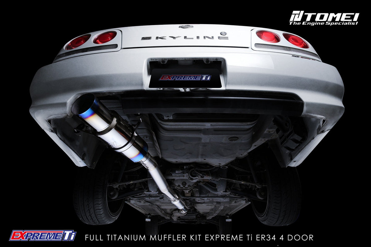 TOMEI FULL TITANIUM MUFFLER EXPREME Ti SKYLINE ER34 4 DOOR