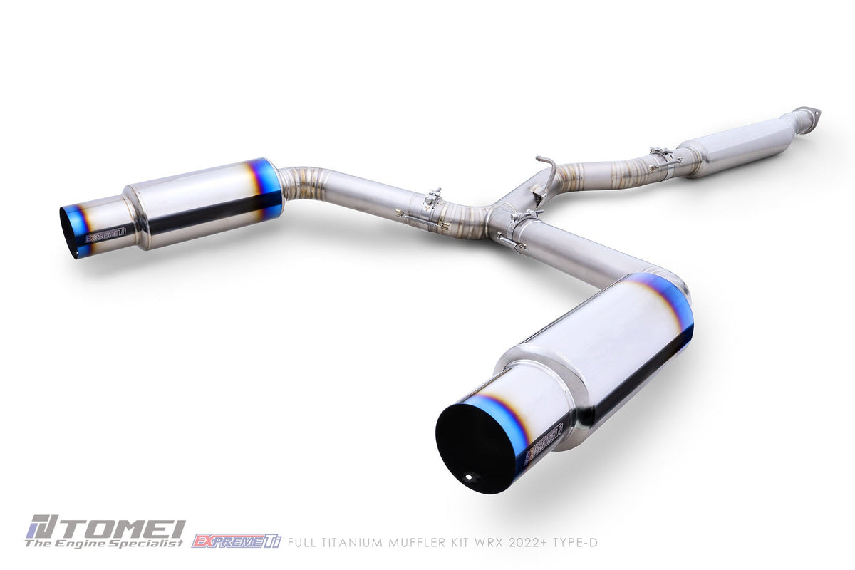 TOMEI FULL TITANIUM MUFFLER EXPREME Ti SUBARU WRX 2022+ TYPE-D (DUAL)
